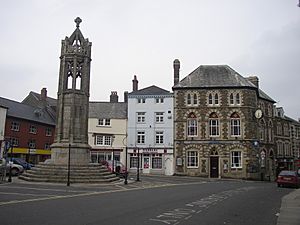 Centre of Launceston, Cornwall