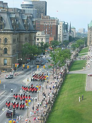 Changing of the Guard parade Ottawa