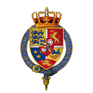 Coat of arms of Frederick II, King of Denmark and Norway, KG.png