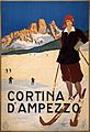 Cortina d'Ampezzo, travel poster for ENIT, ca. 1920
