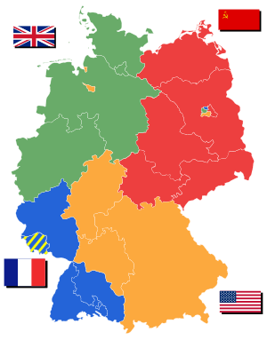 Deutschland Besatzungszonen - 1945 1946