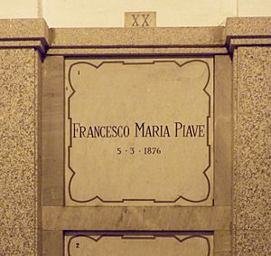 Francesco Maria Piave grave Milan 2015