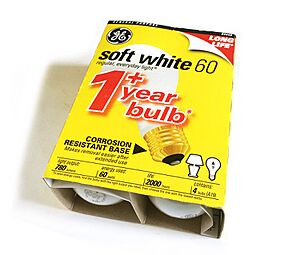 GE 60 watt package light bulbs