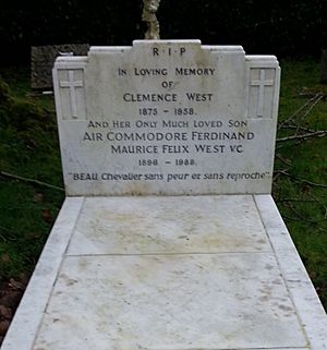 Grave of Air Commodore West VC