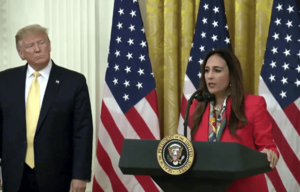 Harmeet Dhillon speaks at the White House's Social Media Summit (cropped1)
