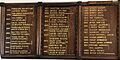 Honour Board Ironside SS, left panel
