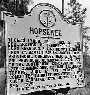 Hopesewee Historical Marker