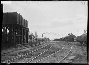 Huntly Railway Station and railway yards (21500225620)