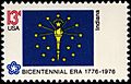 Indiana Bicentennial 13c 1976 issue