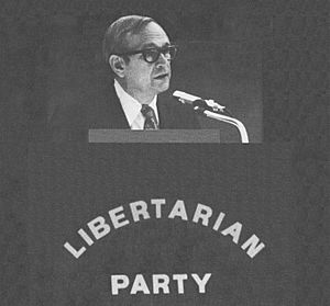 John Hospers, 1972 presidential candidate of the fledgling Libertarian Party.