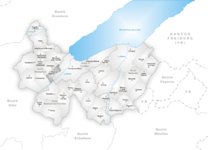 Karte Gemeinde Treycovagnes