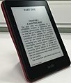 Kindle Voyage with cover