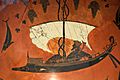 Kylix Dionysus on a ship between dolphins 530 BC, Staatliche Antikensammlungen Munich 120637