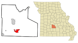 Location within the state of Missouri