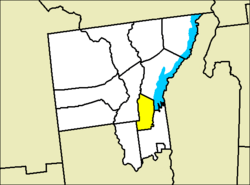 Location of Lake George in Warren County