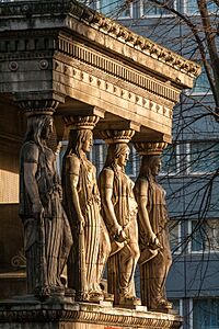 London St Pancras New Church portico