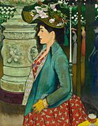 Louis Anquetin Elégante de profil au Bal Mabille 1888