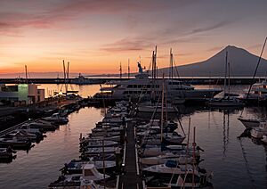 Marina of Horta at sunrise, Faial Island, Azores, Portgual (PPL2-Enhanced) julesvernex2