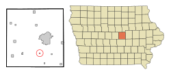 Location of Haverhill, Iowa
