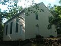 Mount Salem Baptist Meetinghouse, oblique view from across road