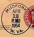 Mudfork WV postmark