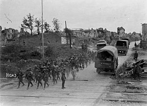 NZers passing through Bapaume, 14 Sept 1918.jpg