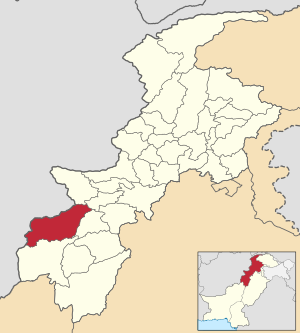 Map of North Waziristan District