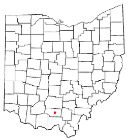 Location of Piketon, Ohio