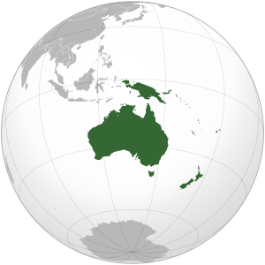 Oceania (orthographic projection)