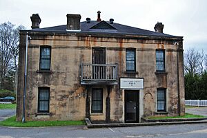 Old Clarke County Jail, c. 1876, photographer facing SE