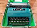 Olivetti Studio 45 Green Typewriter