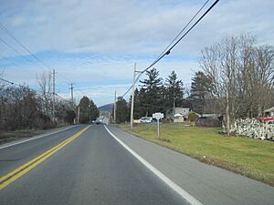 Entering Lickdale on northbound PA 72