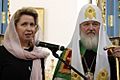 Patriarch Kirill and Svetlana Medvedeva in Sestroretsk