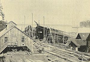 Port Blakeley - Hall Brothers' Shipyard - 1900