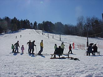 A shot of the one slope on Powderhouse Hill