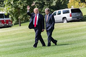 President Donald Trump and Roy Blunt
