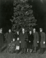 President Hoover and his family in front of the nation's Christmas tree, Sherman Square
