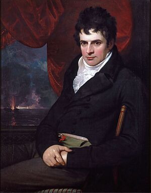 Robert Fulton, 1806, London, England, painted by Benjamin West, American, 1738-1820 Fenimore Art Museum, Cooperstown, N.Y. N0218.1961