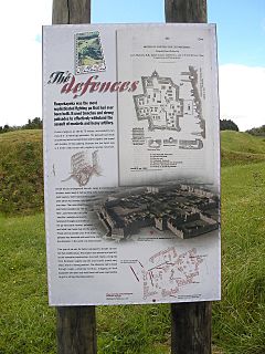 Ruapekapeka noticeboard and fortifications