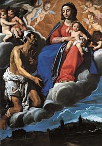 San Lazzaro implora la Vergine per la città di Sarzana, Domenico Fiasella.jpg
