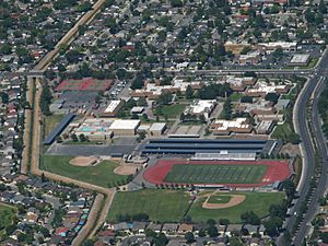 Santa Teresa High School aerial view