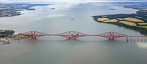 Scotland-2016-Aerial-Edinburgh-Forth Bridge