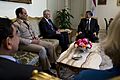 Secretary of Defense Chuck Hagel meets with Egyptian President Mohamed Morsy in Cairo, Egypt, April 24, 2013