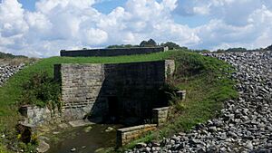 Shaker Dam at Horseshoe Lake at North Union Shaker Historic Site