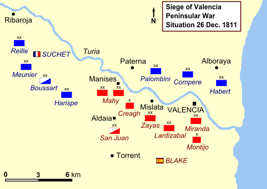 Siege of Valencia - 26 Dec 1811