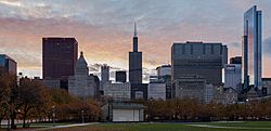 Skyline de Chicago desde el centro, Illinois, Estados Unidos, 2012-10-20, DD 06