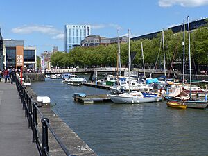 Small part of Bristol Harbour, England arp