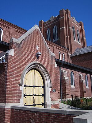 St. Matthew's Anglican Cathedral, south facing door off 13th St.