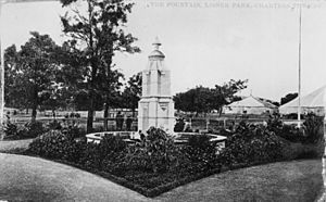 StateLibQld 1 91192 Fountain at Lissner Park, Charters Towers, Queensland, ca. 1906