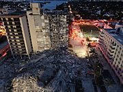 Surfside condominium collapse photo from Miami-Dade Fire Rescue 1